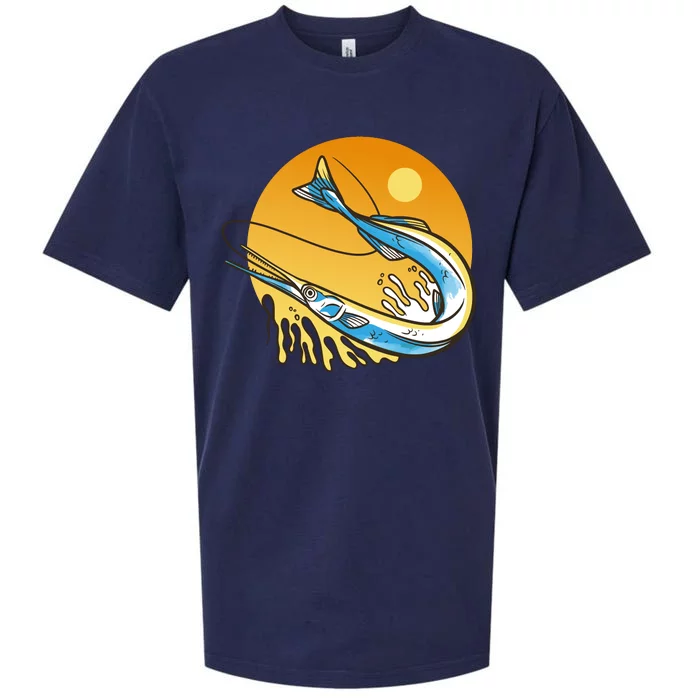 Needle Fish Sunset Sueded Cloud Jersey T-Shirt