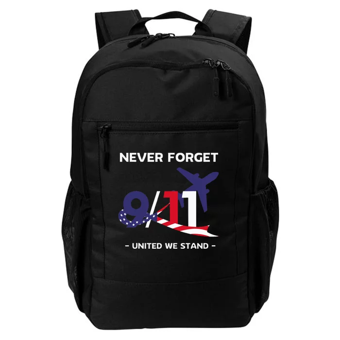 Never Forget September 11 2001 Memorial Day American Flag Daily Commute Backpack