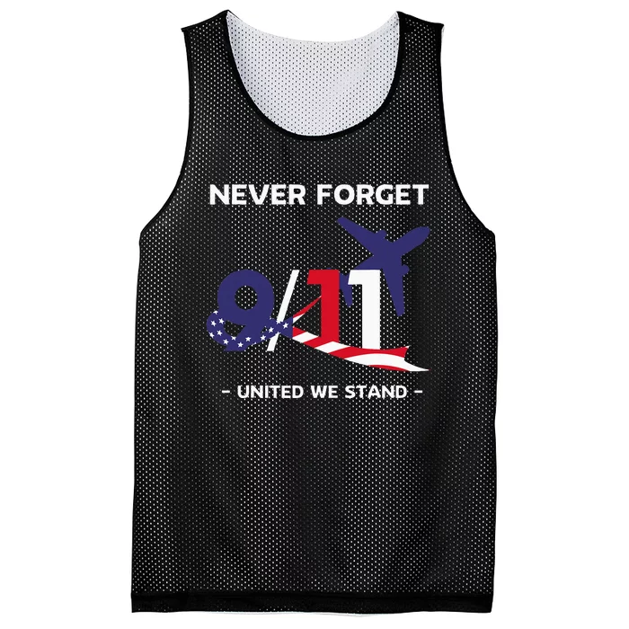 Never Forget September 11 2001 Memorial Day American Flag Mesh Reversible Basketball Jersey Tank