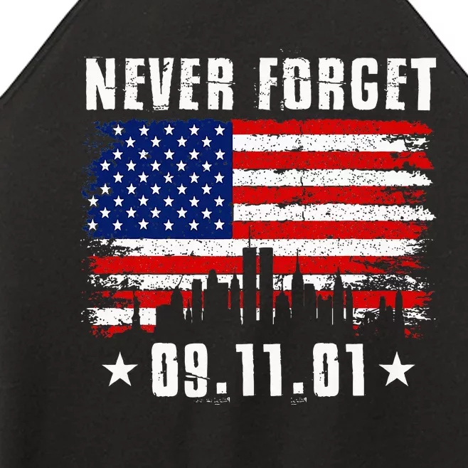 Never Forget September 11 2001 Memorial Day Women’s Perfect Tri Rocker Tank