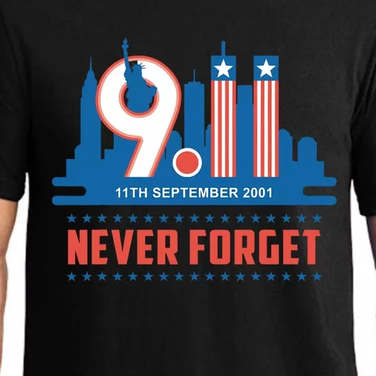 Never Forget September 11 2001 Memorial Day American Flag Pajama Set