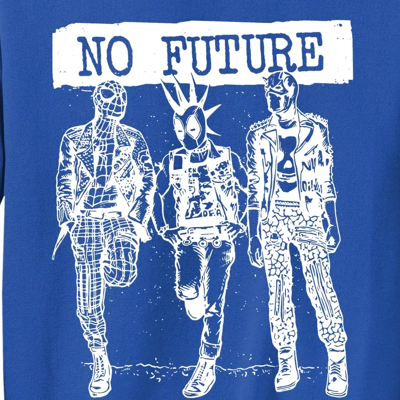 No Future Superhero Punk Tall Sweatshirt