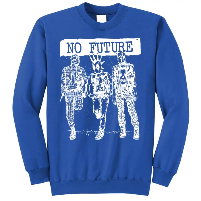 No Future Superhero Punk Tall Sweatshirt