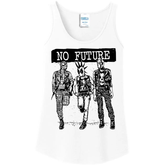 No Future Superhero Punk Ladies Essential Tank