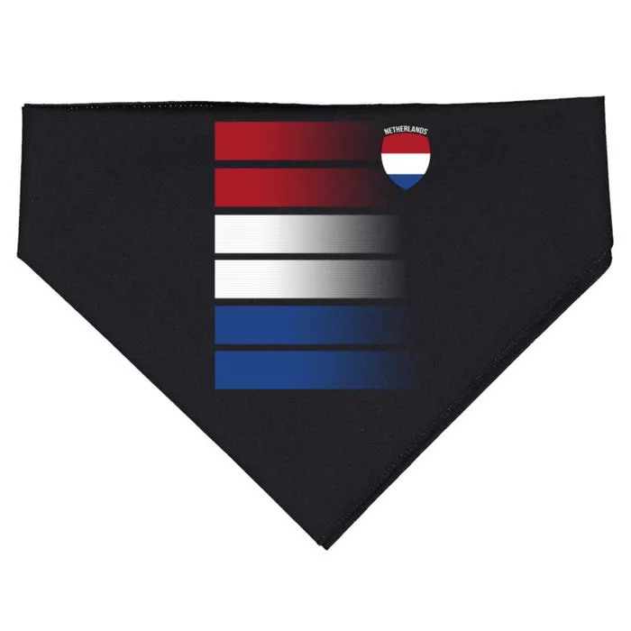 Nederland Flag Sport Logo USA-Made Doggie Bandana