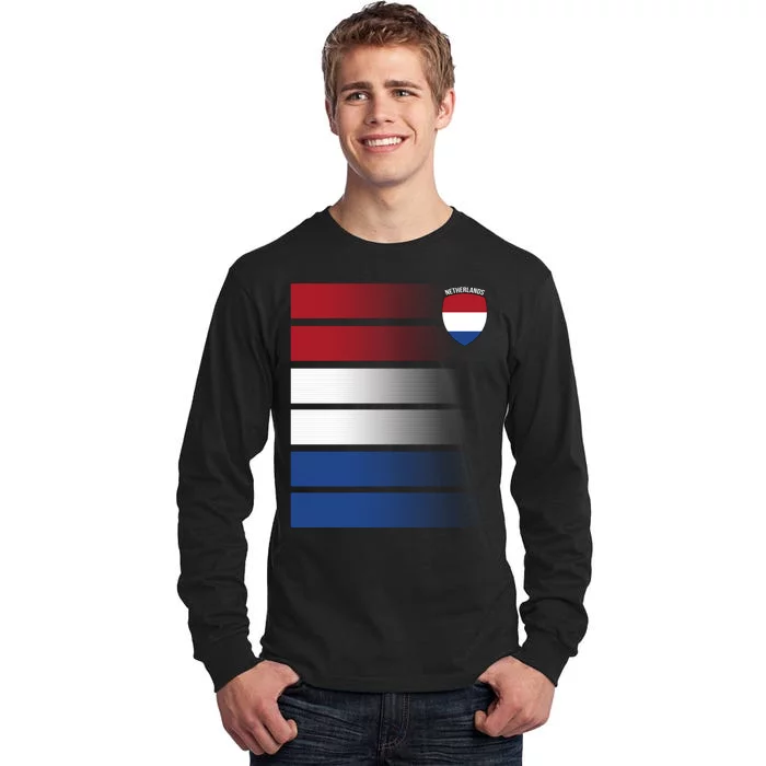 Nederland Flag Sport Logo Tall Long Sleeve T-Shirt