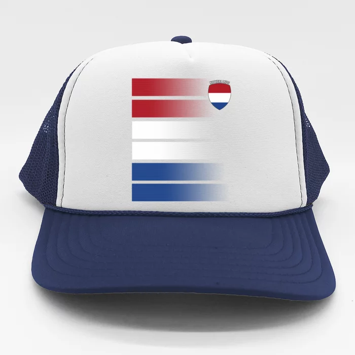 Nederland Flag Sport Logo Trucker Hat