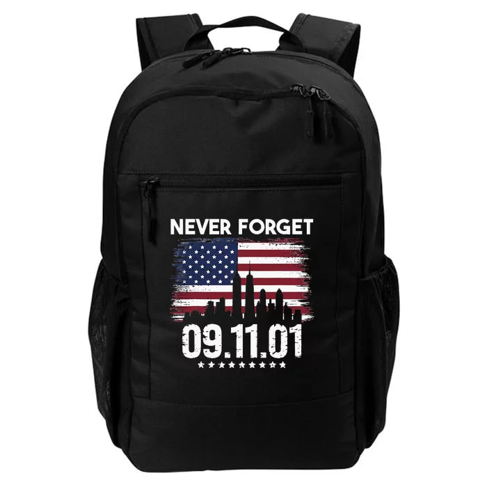 Never Forget September 11 2001 Memorial Day American Flag Daily Commute Backpack