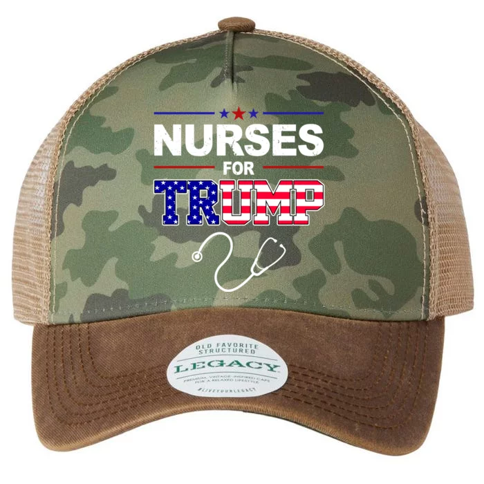 Nurses For Trump Political Election Legacy Tie Dye Trucker Hat