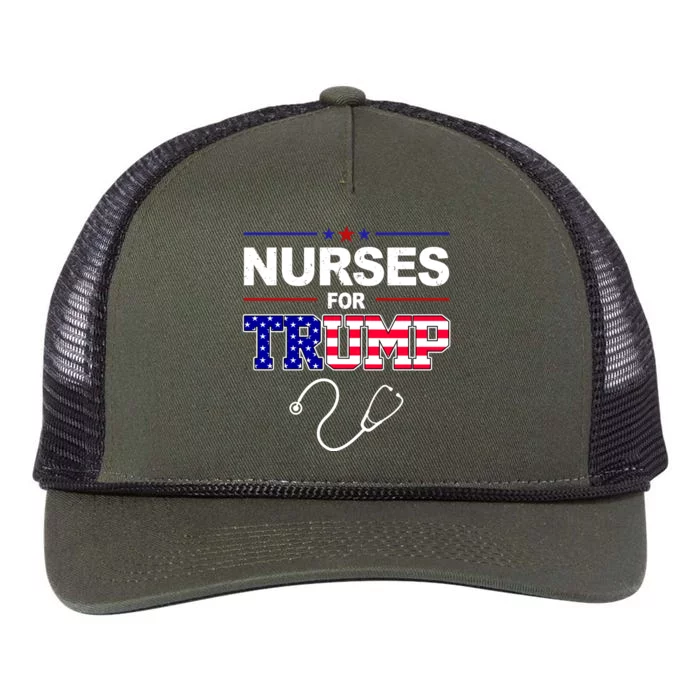 Nurses For Trump Political Election Retro Rope Trucker Hat Cap