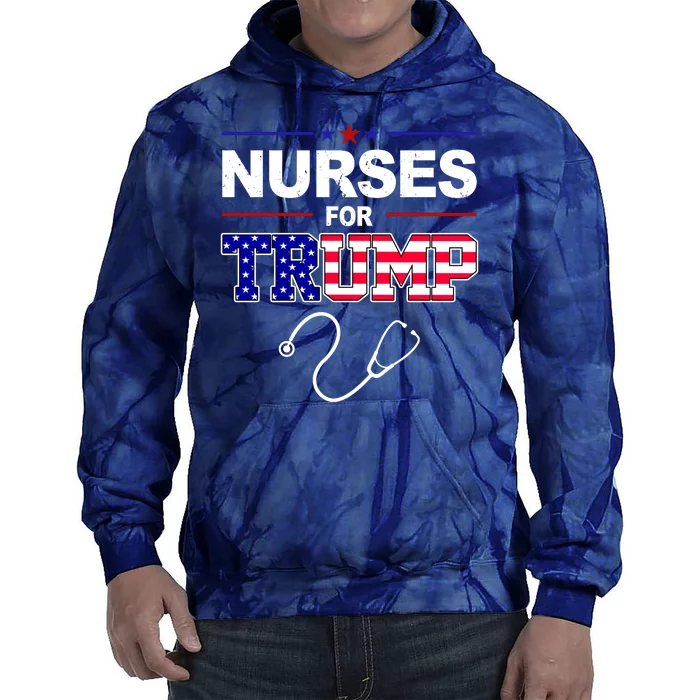 Nurses For Trump Political Election Tie Dye Hoodie