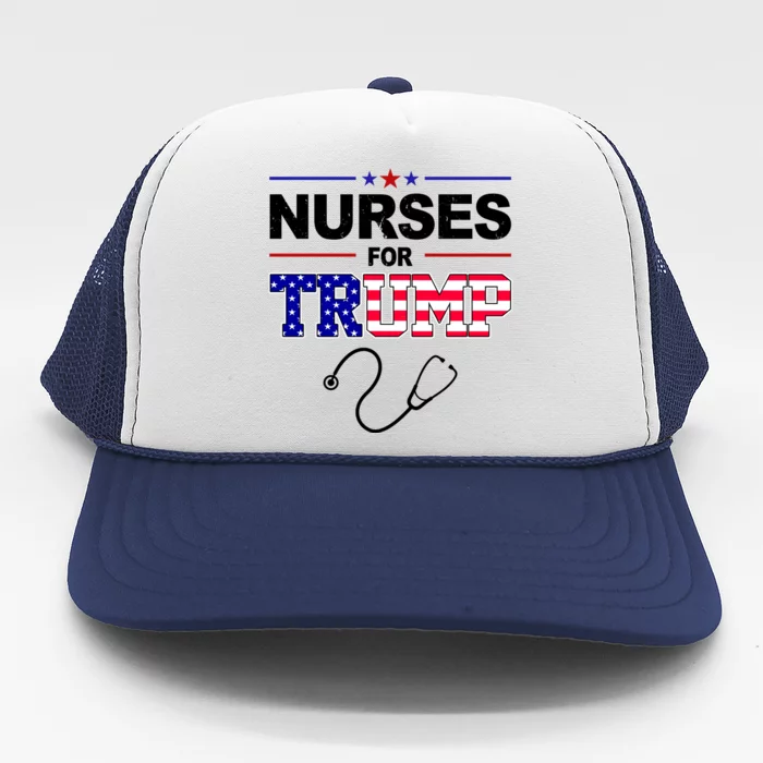 Nurses For Trump Political Election Trucker Hat