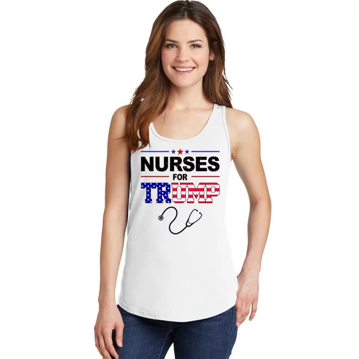 Nurses For Trump Political Election Ladies Essential Tank