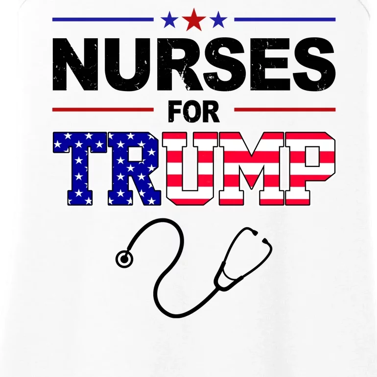 Nurses For Trump Political Election Ladies Essential Tank