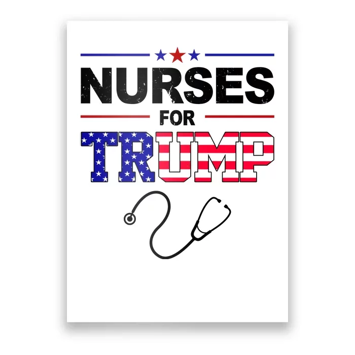 Nurses For Trump Political Election Poster