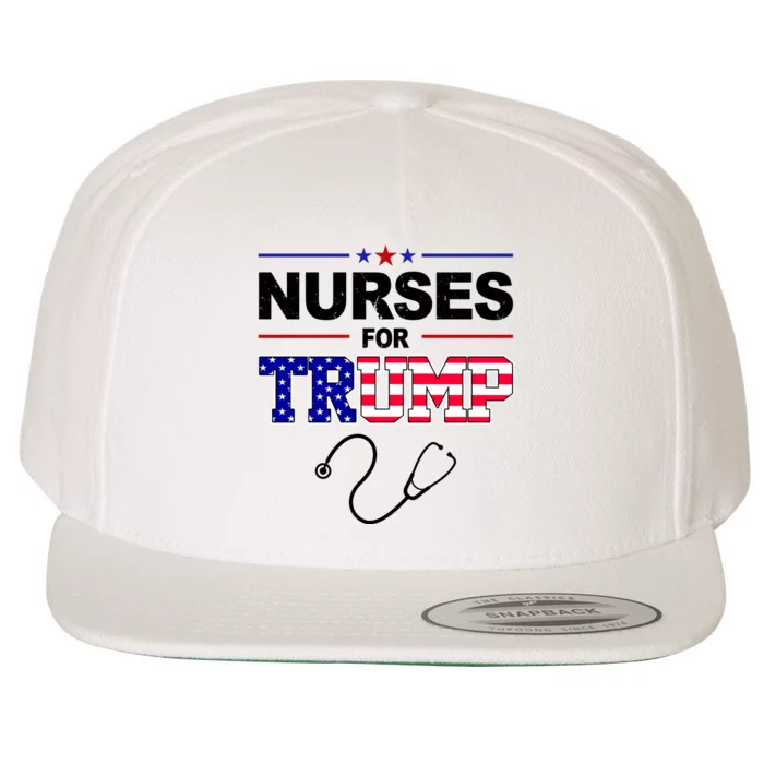 Nurses For Trump Political Election Wool Snapback Cap