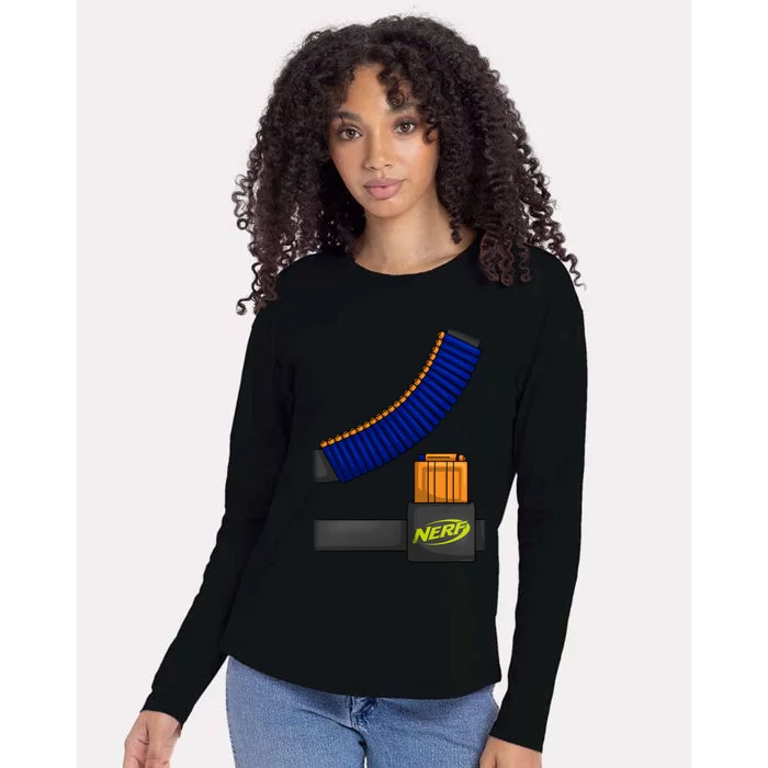 Nerf Faux Tactical Costume Gift Womens Cotton Relaxed Long Sleeve T-Shirt