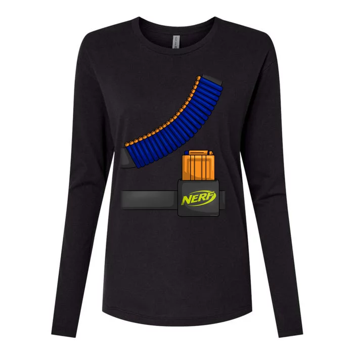 Nerf Faux Tactical Costume Gift Womens Cotton Relaxed Long Sleeve T-Shirt