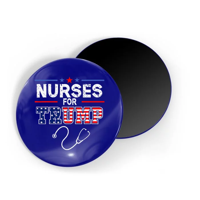 Nurses For Trump 2024 Support Donald Trump America Flag Magnet