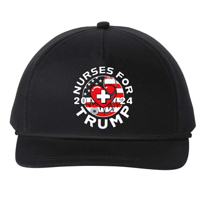 Nurses For Trump 2024 Snapback Five-Panel Rope Hat