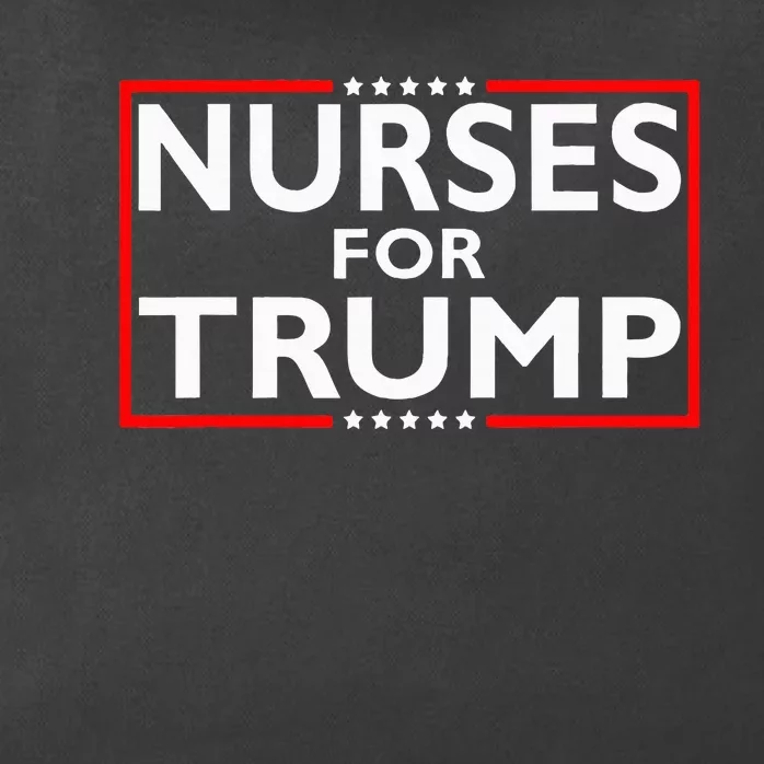 Nurses For Trump President Election 2024 Zip Tote Bag