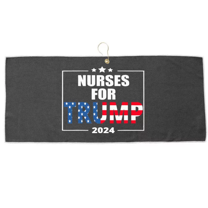 Nurses For Trump 2024 Large Microfiber Waffle Golf Towel