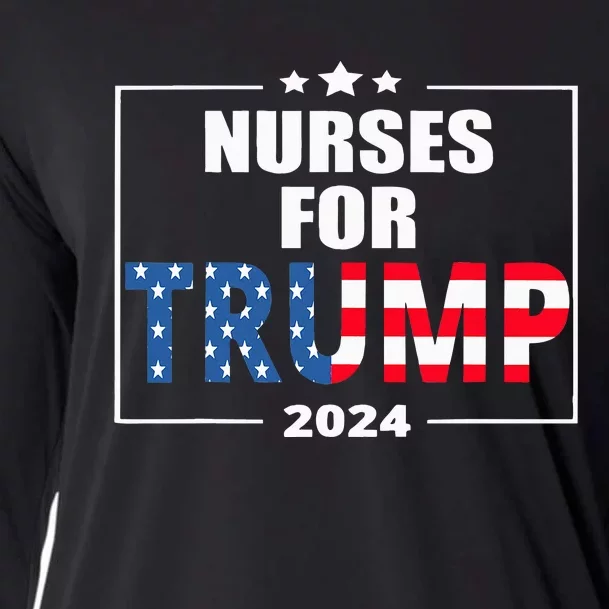 Nurses For Trump 2024 Cooling Performance Long Sleeve Crew