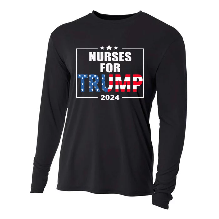 Nurses For Trump 2024 Cooling Performance Long Sleeve Crew