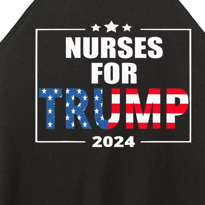 Nurses For Trump 2024 Women’s Perfect Tri Rocker Tank