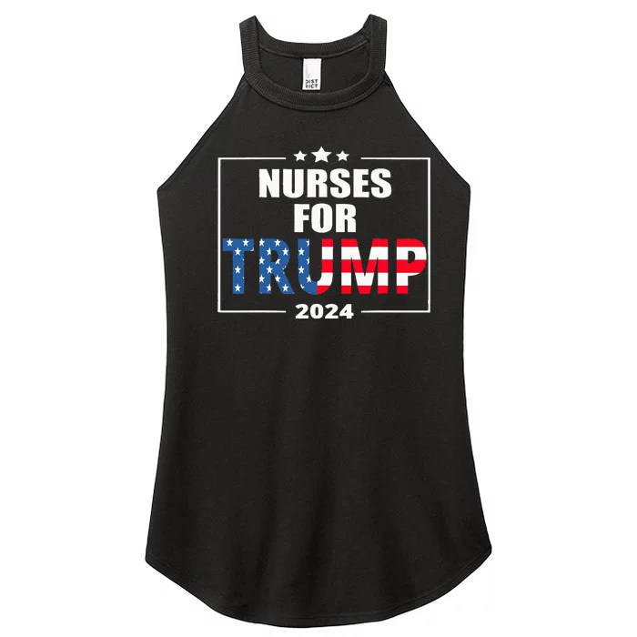 Nurses For Trump 2024 Women’s Perfect Tri Rocker Tank