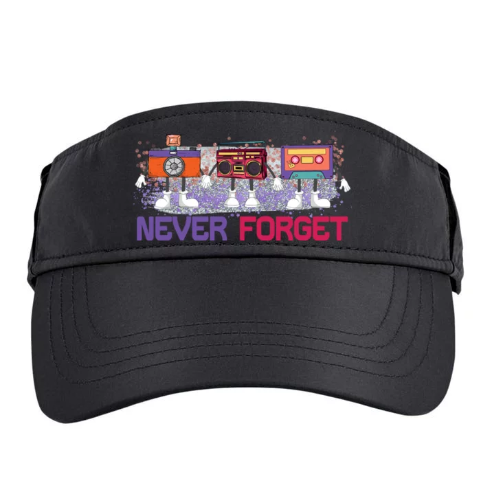 Never Forget Tape Cassette Floppy Disk Adult Drive Performance Visor