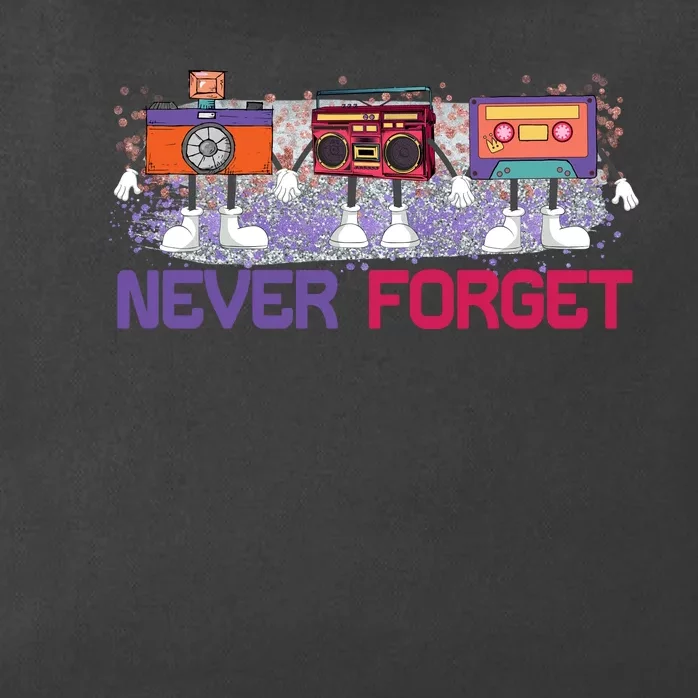 Never Forget Tape Cassette Floppy Disk Zip Tote Bag