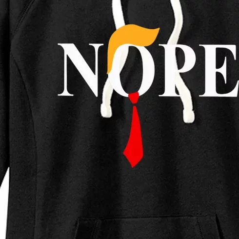 Nope Funny Trump Women's Fleece Hoodie