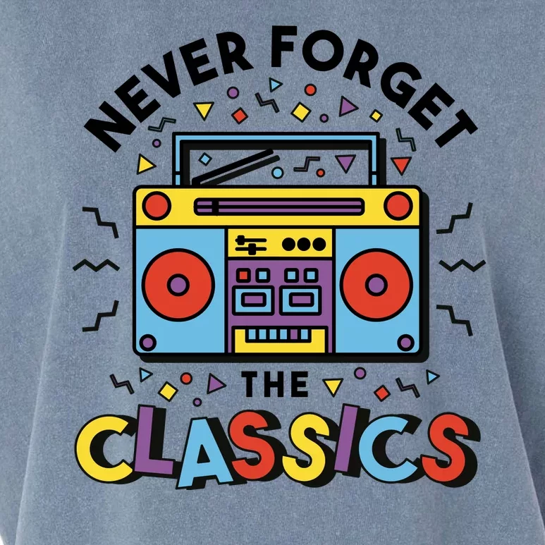 Never Forget The Classics Retro Garment-Dyed Women's Muscle Tee