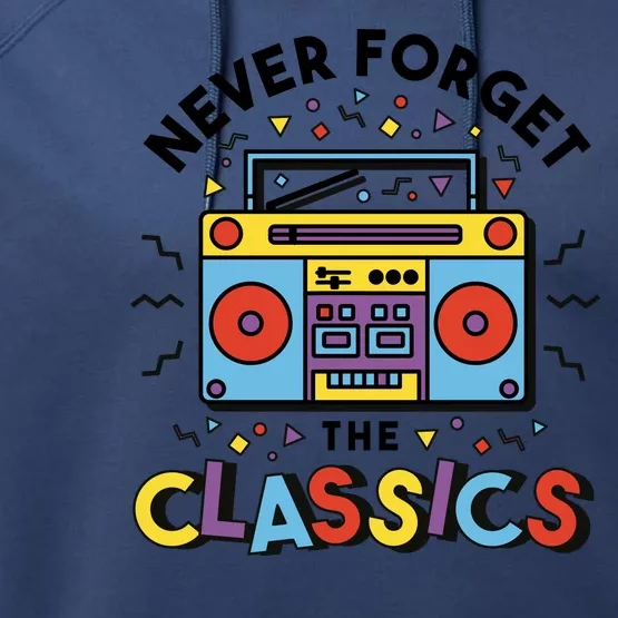 Never Forget The Classics Retro Performance Fleece Hoodie