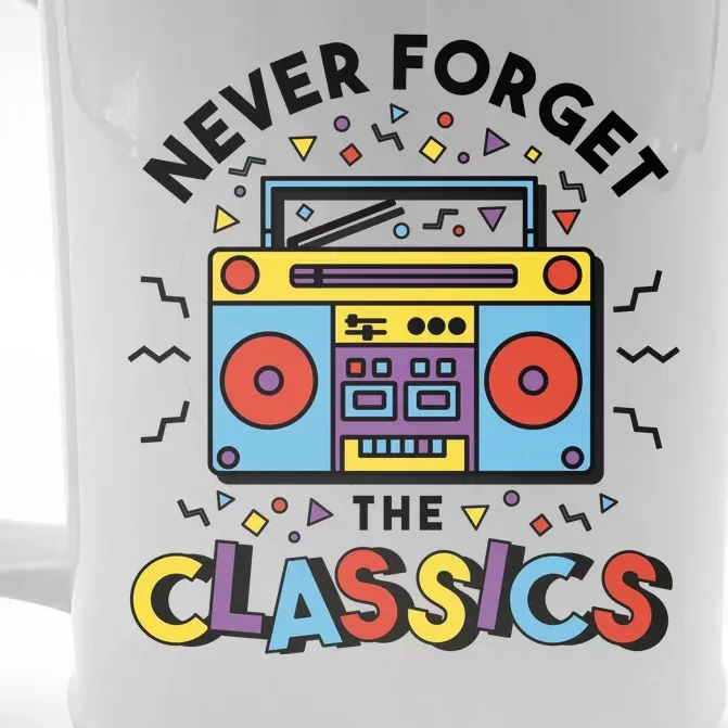 Never Forget The Classics Retro Front & Back Beer Stein