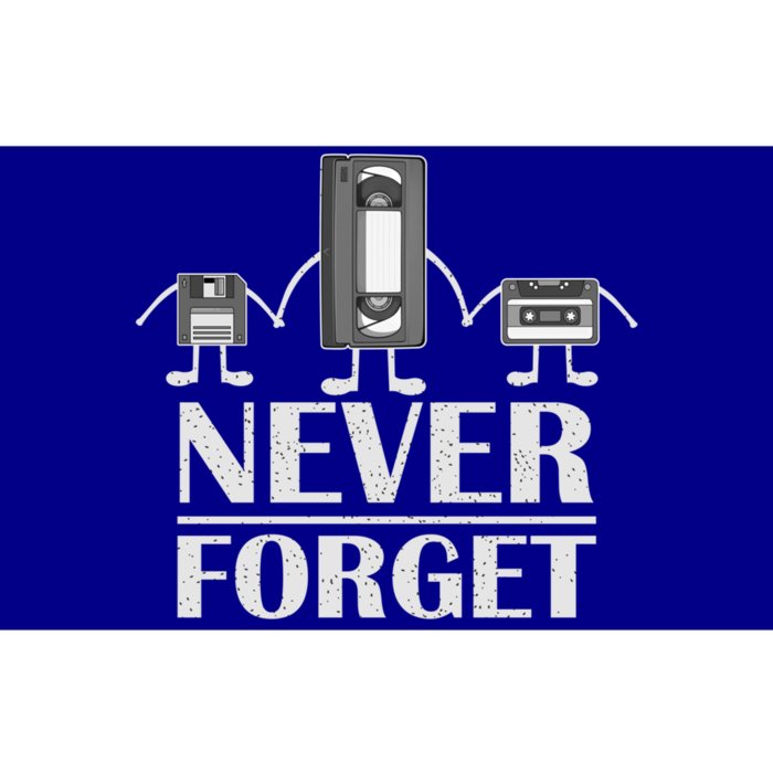 Never Forget Tee Funny Videocassette Floppy Disk Vhs Funny Gift Bumper Sticker