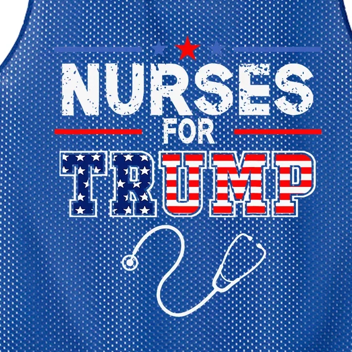 Nurses For Trump 2024 Support Donald Trump Mesh Reversible Basketball Jersey Tank