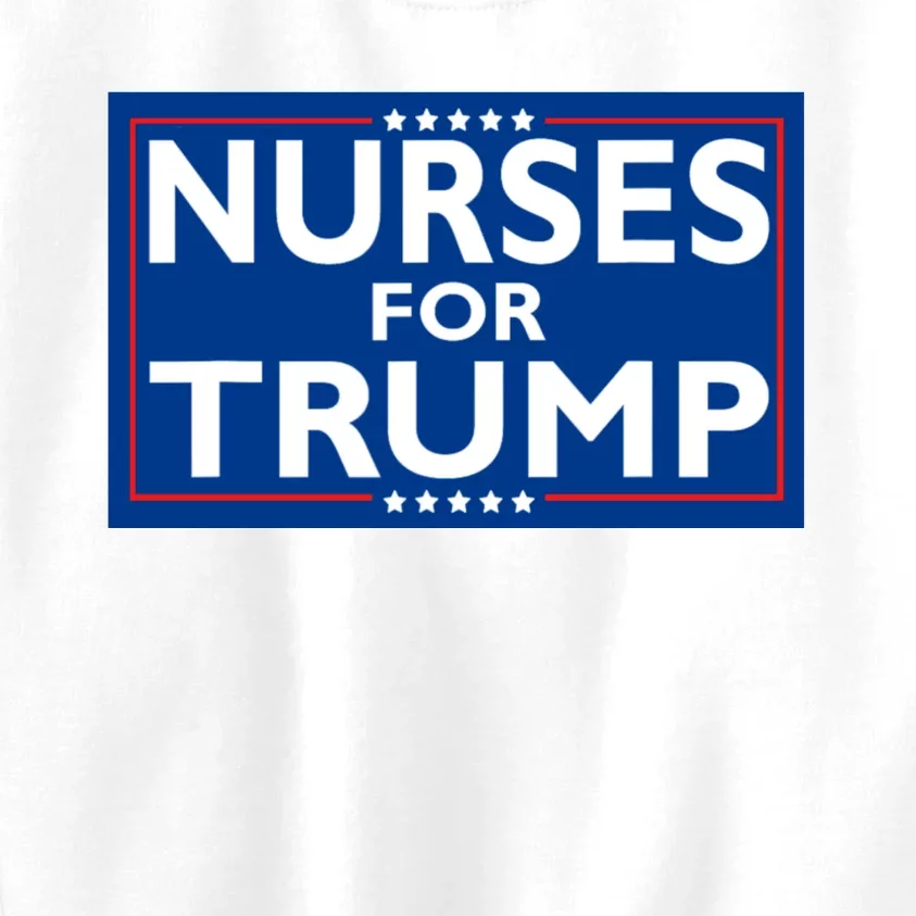 Nurses For Trump President Election 2024 Kids Sweatshirt