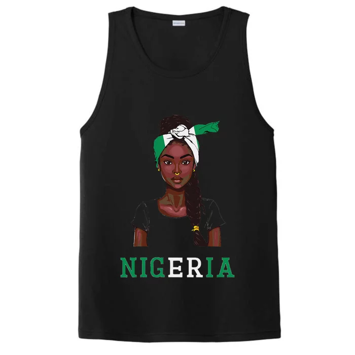 Nigerian Flag Uniform Souvenirs Products Woman Nigeria Performance Tank