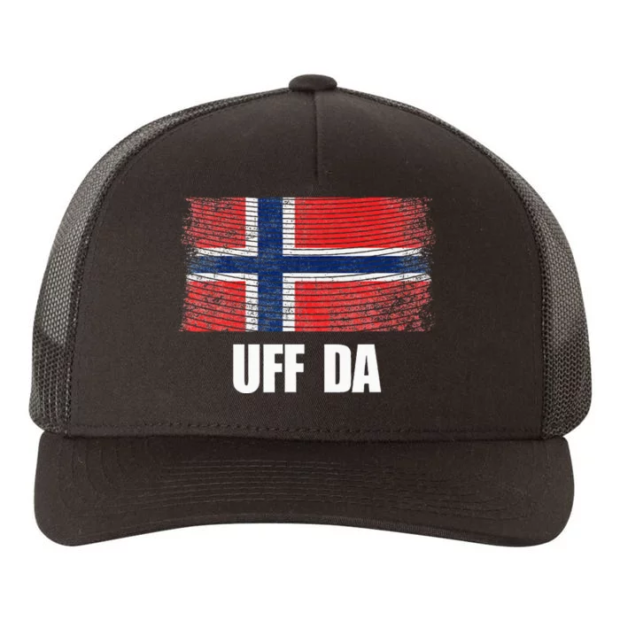 Norway Flag Uff Da  Great Norge Gift Yupoong Adult 5-Panel Trucker Hat