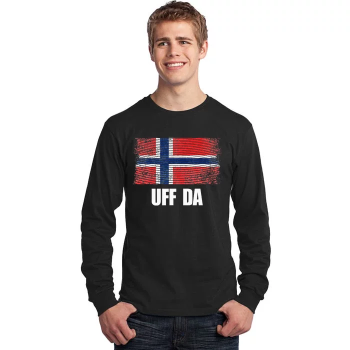 Norway Flag Uff Da  Great Norge Gift Tall Long Sleeve T-Shirt