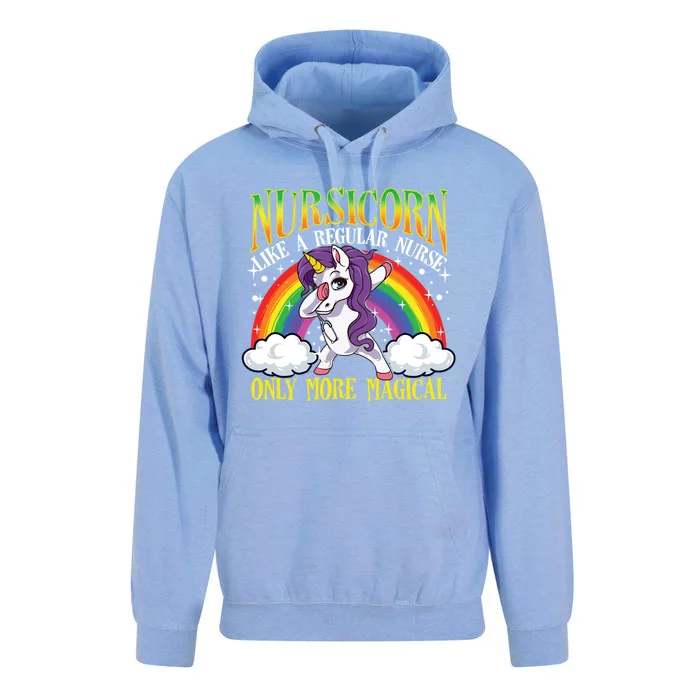 Nursicorn Funny Unicorn Registered Nurse Rn Practitioner Fun Gift Unisex Surf Hoodie