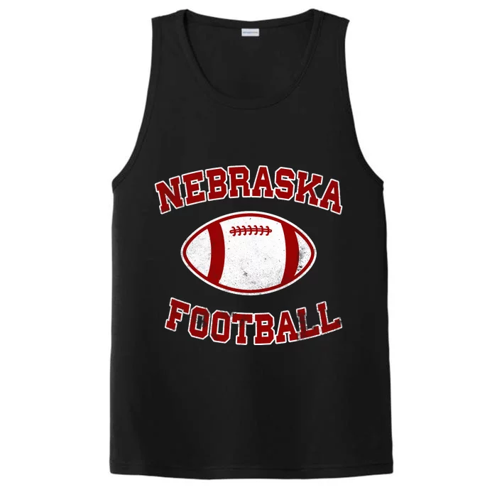 Nebraska Football Vintage Performance Tank