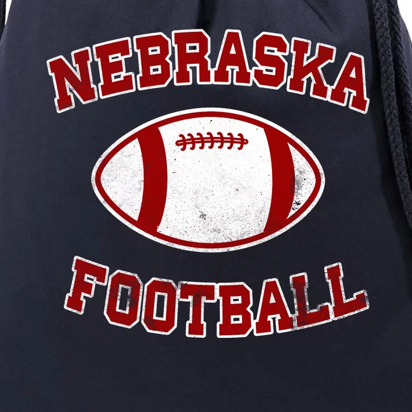 Nebraska Football Vintage Drawstring Bag