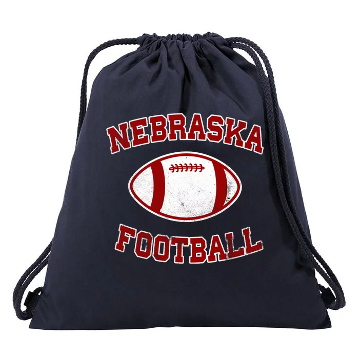 Nebraska Football Vintage Drawstring Bag