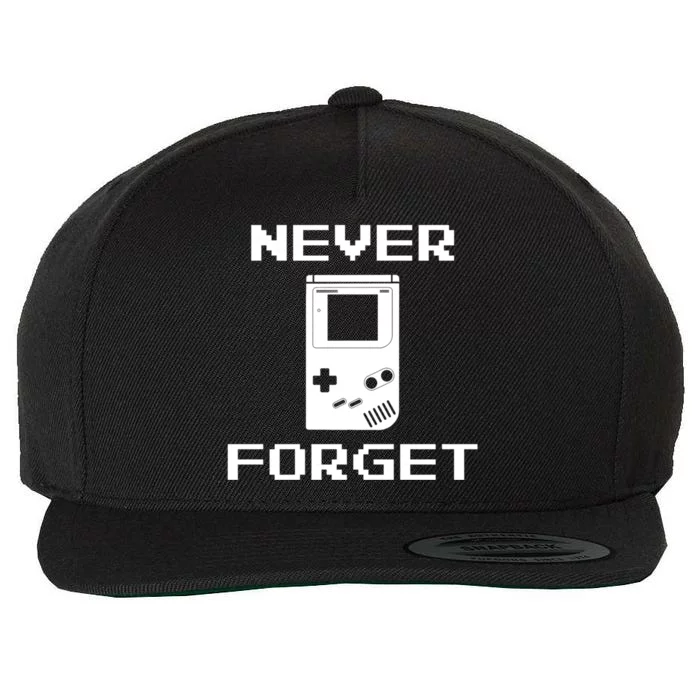 Never Forget Video Game Great Gift Gamers Geek Funny Gift Wool Snapback Cap