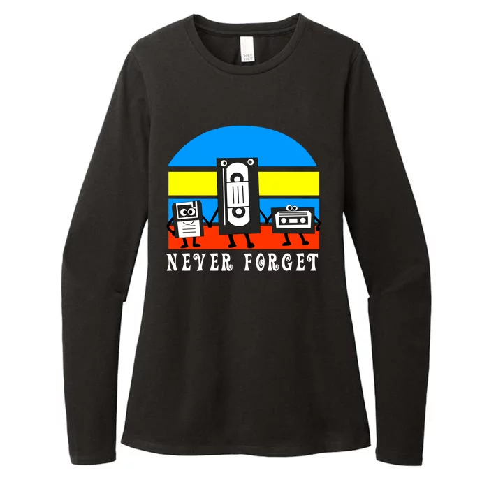 Never Forget Vhs Tapes Womens CVC Long Sleeve Shirt