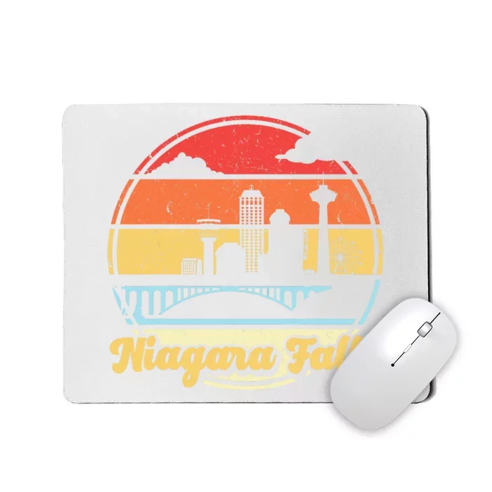 Niagara Falls Waterfall Vintage Matching Family Vacation Mousepad