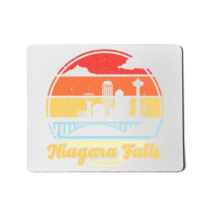 Niagara Falls Waterfall Vintage Matching Family Vacation Mousepad